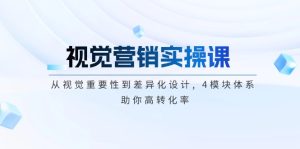 视觉营销实操课, 从视觉重要性到差异化设计, 4模块体系, 助你高转化率-KJ分享