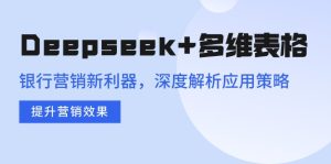 Deepseek+多维表格,银行营销新利器,深度解析应用策略,提升营销效果-KJ分享