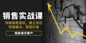 销售实战课，突破销售困扰，建立信任，挖掘痛点，塑造价值，轻松成交客户-KJ分享
