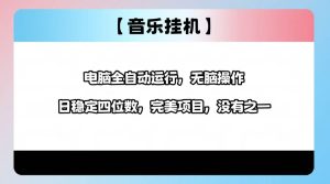 2025最新玩法,音乐挂机,电脑挂机无需手动,轻松1000+-KJ分享