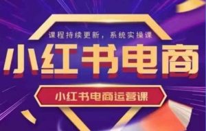 小红书电商运营实操课,新手从0~1落地实操-KJ分享