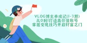 VLOG博主养成记从0到1打造高价值账号，掌握变现技巧开启财富之门-KJ分享
