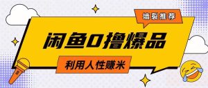 咸鱼0撸玩法利用人性售卖商品达到日挣2张的效果-KJ分享