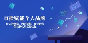 直播赋能个人品牌:IP人设塑造、内容策划、连麦运营、带货转化及复盘优化-KJ分享