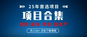 实操项目合集 挂机类型 直播类型 轻资产创业类型 课程分享各项目介绍和原理-KJ分享