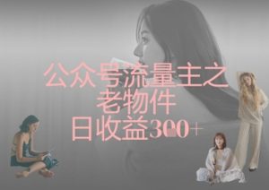 公众号流量主之老物件日收益300+-KJ分享