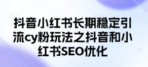 抖音小红书长期稳定引流cy粉玩法之抖音和小红书SEO优化-KJ分享