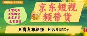 京东短视频带货，开启零门槛躺Z新时代-KJ分享