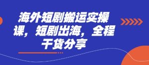 海外短剧搬运实操课，短剧出海，全程干货分享-KJ分享