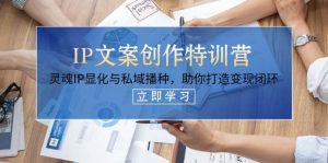 IP文案创作特训营,灵魂IP显化与私域播种,助你打造变现闭环(14节课)-KJ分享