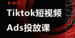 Ads视频投放课，tiktok短视频广告投放课-KJ分享