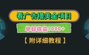 Google谷歌看广告撸美金，3分钟到账2.5美元，自撸拉新收益无上限，轻松日入1k+-KJ分享