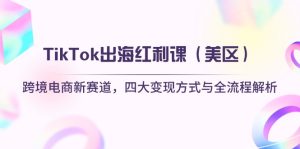 TikTok出海红利课(美区)跨境电商新赛道,四大变现方式与全流程解析-KJ分享