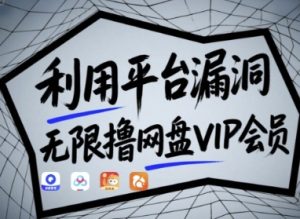 利用平台漏洞，无限撸网盘VIP会员，用户亲测有效!【漏洞原理+操作演示】-KJ分享