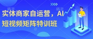 实体商家自运营，AI短视频矩阵特训班-KJ分享