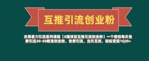【0撸项目互推引流创业粉】一个微信每天免费引流30-50精准创业粉,免费引流,当天见效,轻松变现几张-KJ分享