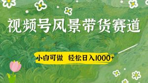 视频号AI风景加国学文案带货赛道，小白可做，轻松日入四位数-KJ分享