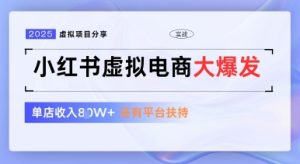 小红书虚拟电商项目，平台大力免费流量扶持，低门槛1拖3玩法-KJ分享