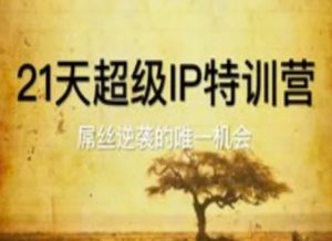 21天超级IP特训营，屌丝逆袭的唯一机会-KJ分享