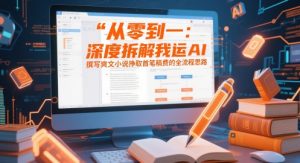 从零到一：深度拆解我运用AI撰写爽文小说挣取首笔稿费的全流程思路-KJ分享