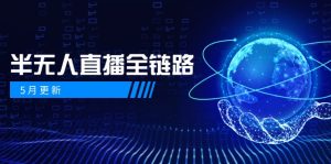 5月更新-半无人直播全链路:AI数字人+千川截流实战,女装选品与防违规…-KJ分享