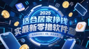适合居家挣钱2025最新零撸软件,实测单日收入4张,多劳多得 一部手机即可操作-KJ分享