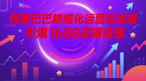 阿里巴巴精细化运营实战课,引爆1688店铺流量-KJ分享