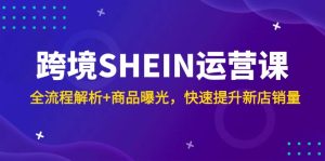 跨境SHEIN运营课,全流程解析+商品曝光,快速提升新店销量-KJ分享