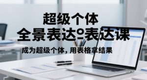 超级个体全景表达课，成为超级个体，用表格拿结果-KJ分享