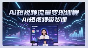 Ai短视频流量变现课程,Ai短视频带货课-KJ分享