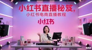 小红书直播秘笈,小红书电商直播教程-KJ分享