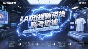 AI短视频带货高考短袖爆款解析制作全流程-KJ分享