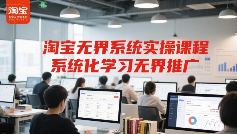 淘宝无界系统实操课程，系统化学习无界推广-KJ分享