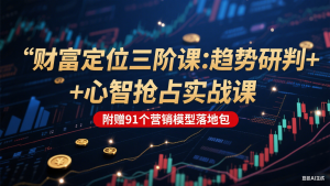 财富定位三阶:趋势研判 + 心智抢占实战课,附赠91个营销模型落地包-KJ分享