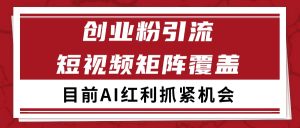 创业粉精准引流 CY赛道引流获客 自热矩阵SOP日引200+-KJ分享