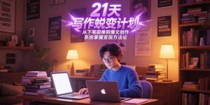 21天写作蜕变计划,从下笔困难到爆文创作,系统掌握变现方法论-KJ分享