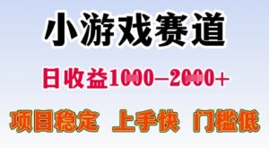 25年暑期高收益项目,小游戏赛道一天收益1-2k+ 稳定项目,上手快,门槛低-KJ分享