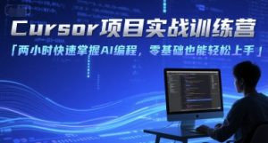 Cursor项目实战训练营,两小时快速掌握AI编程,零基础也能轻松上手-KJ分享