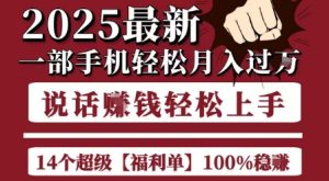 起航哥10个项目8个100%挣钱项目,2025最新一部手机轻松月入过W,简单轻松,无脑操作-KJ分享