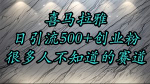 喜马拉雅，小而精的流量赛道，日进500+精准创业粉-KJ分享