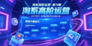 淘系高阶运营-第70期,标品干爆技巧,解决难点策略,大佬操盘方法-KJ分享