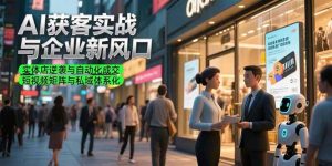 AI获客实战与企业新风口，实体店逆袭与自动化成交 短视频矩阵与私域体系化-KJ分享