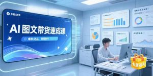 AI图文带货速成课,养号引流秘籍,爆款选品策略,美图制作全流程-KJ分享