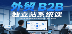外贸B2B独立站系统课:底层逻辑/避坑指南/WP建站/AI辅助从0到1搭建高转化网站-KJ分享