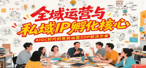 全域运营与私域IP孵化核心，AIGC时代的高效运营SOP解决方案-KJ分享