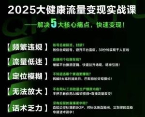 大健康流量全域新增长8.0,三月底线下课视频,大健康万亿蓝海,从类目突围到模式迭代-KJ分享