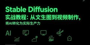 Stable Diffusion实战教程：从文生图到视频制作，将AI转化为实际生产力-KJ分享