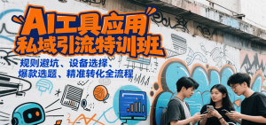 AI工具应用私域引流特训班，规则避坑、设备选择、爆款选题、精准转化全流程-KJ分享