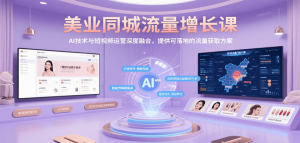 美业同城流量增长课，AI技术与短视频运营深度融合，提供可落地的流量获取方案-KJ分享