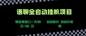 语聊自动视频自动聊天项目全新玩法，单机单窗口一天30-50+，新手看完直接上手-KJ分享